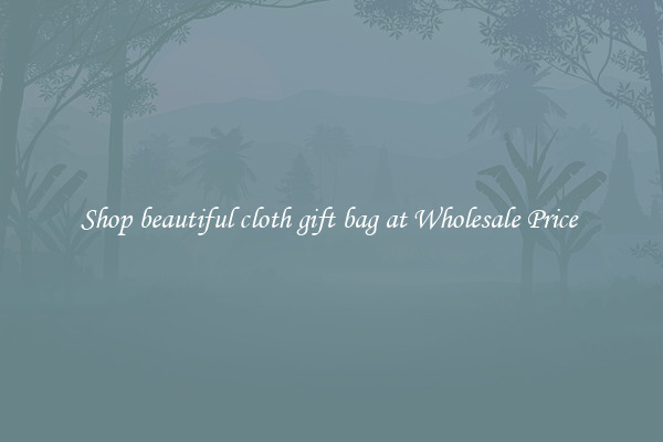 Shop beautiful cloth gift bag at Wholesale Price 