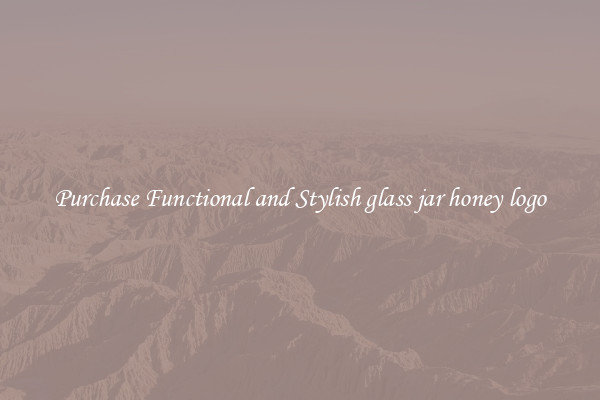 Purchase Functional and Stylish glass jar honey logo