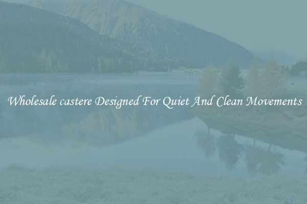 Wholesale castere Designed For Quiet And Clean Movements