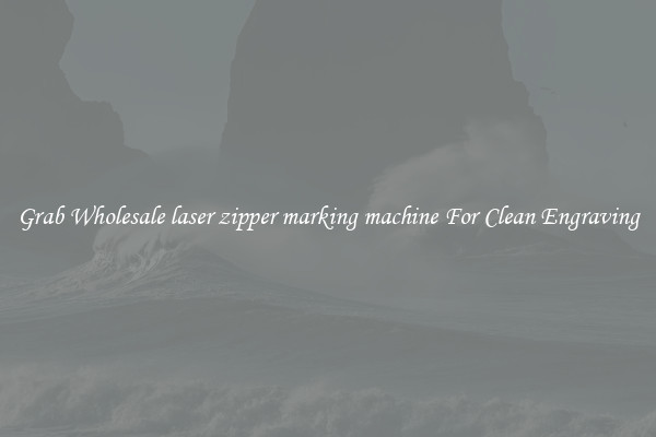 Grab Wholesale laser zipper marking machine For Clean Engraving