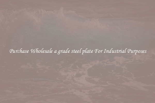 Purchase Wholesale a grade steel plate For Industrial Purposes