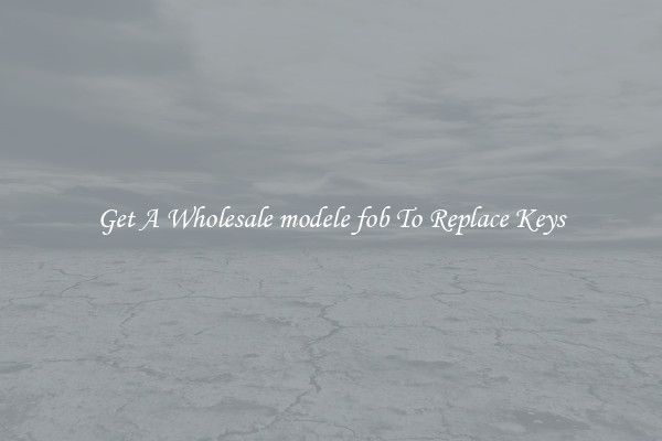 Get A Wholesale modele fob To Replace Keys