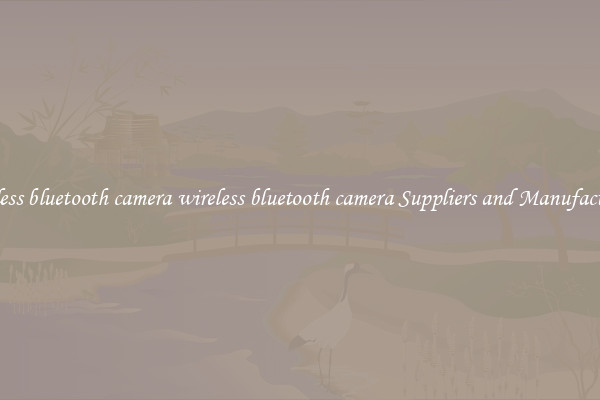 wireless bluetooth camera wireless bluetooth camera Suppliers and Manufacturers