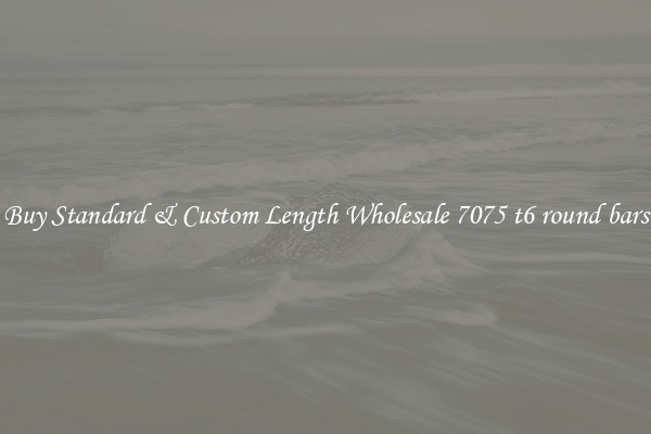 Buy Standard & Custom Length Wholesale 7075 t6 round bars