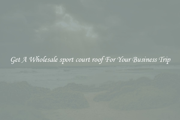 Get A Wholesale sport court roof For Your Business Trip