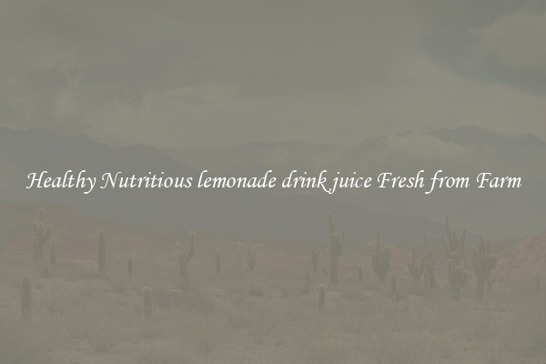 Healthy Nutritious lemonade drink juice Fresh from Farm