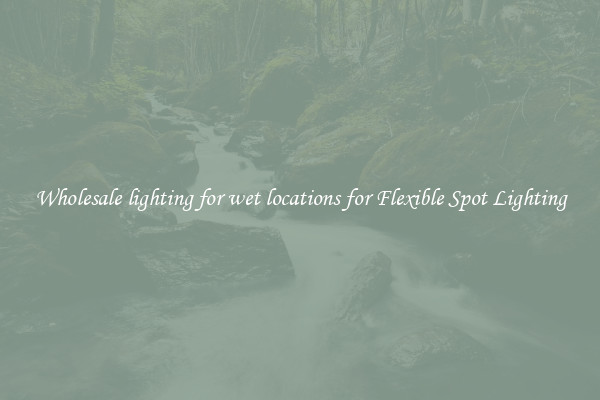 Wholesale lighting for wet locations for Flexible Spot Lighting