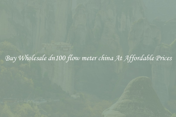 Buy Wholesale dn100 flow meter china At Affordable Prices